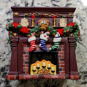 Christmas hearth tea light/wax burner